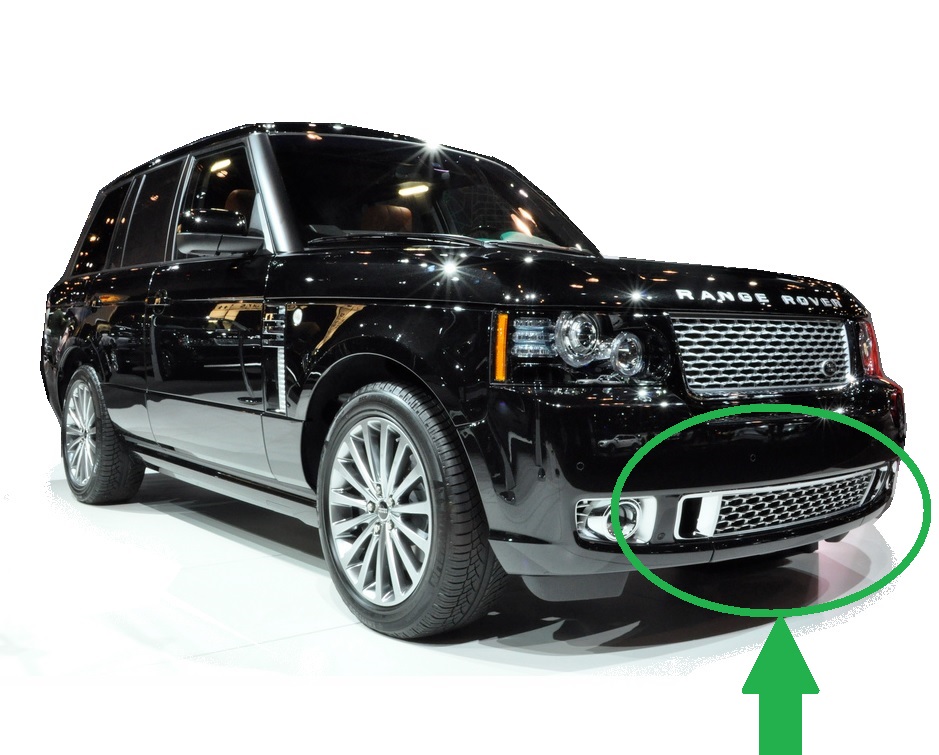 Front Bumper grille Range Rover L322 Exterior Design Pack tow eye cover